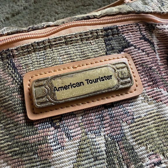 Vintage Floral Tapestry American Tourister Train Case & Duffel Bag Set - Picture 16 of 16